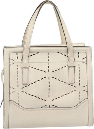 Ferragamo Pre-owned Tote Bag - Dames - Vintage Shopper - Beige - ONE Size - Leer - Vintage