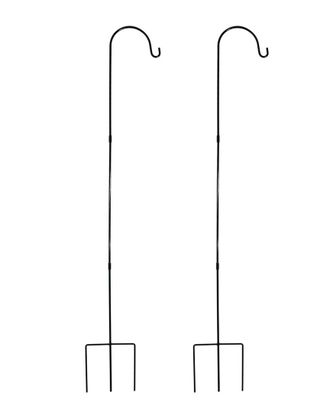 Sunnydaze Durable Powder-Coated Steel Single Shepherd Hooks