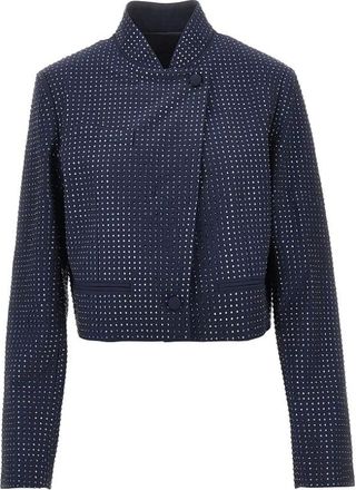 Pinko Pinko - Morasca Jas - Dames - Jassen - Blauw - Maat: XS Viscose