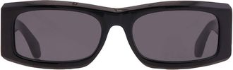 Ferragamo Ferragamo Dark Grey Rectangular Mens Sunglasses SF2012S 001 57