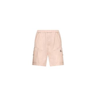 Moncler Moncler Cotton Poplin Bermuda Shorts, Men, Pink, Size: Xl
