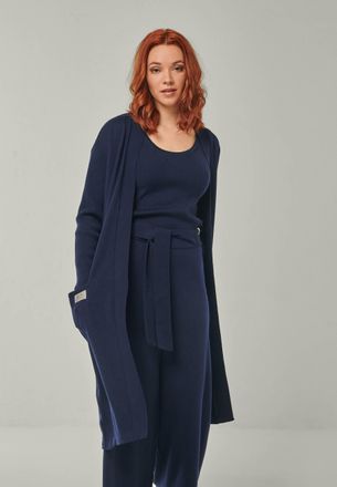 You Look Perfect CARDIGAN BLOSSOM - Langer Merino Cardigan mit Taschen