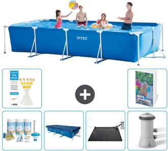 Intex Piscina Con Estructura Rectangular - 450x220x84 Cm - 7-piezas S110