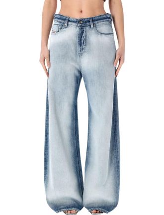 Diesel Light Blue Wide Leg Jeans
