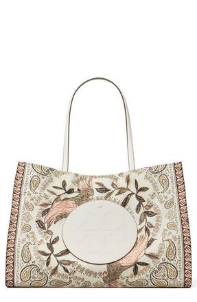 Tory Burch Ella Print Tote in Pink Cockatoo at Nordstrom