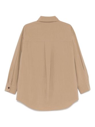 Parosh Logo-Embroidered Shirt - Beige