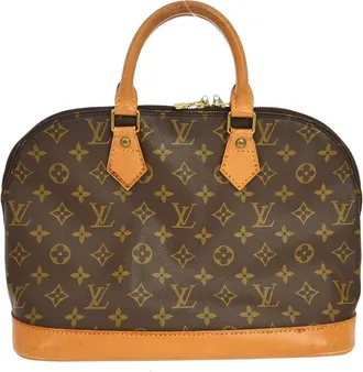 Louis Vuitton Alma Monogram Brown Canvas Handbag (Pre-Owned)