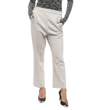 Fabiana Filippi Grey Straight Fit Pant