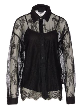 Liu Jo Kanten blouse - Zwart