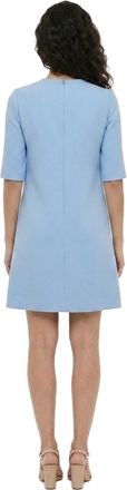Dolce & Gabbana Womens Light Blue Virgin Wool Casual Dress