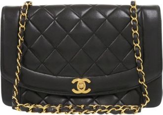 Chanel Pre-owned Vintage Schoudertas - Dames - Vintage Schoudertas - Zwart - ONE Size - Leer - Vintage