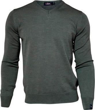 Ivanhoe of Sweden Cashwool V-Neck Male Merinopullover f&uuml;r Herren | grau