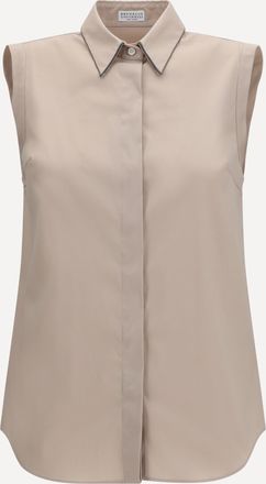 Brunello Cucinelli Camicia senza maniche Woman L
