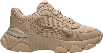 Guess Schoenen, Dames, Beige, 40 EU, Polyester, Mazzy Sneakers