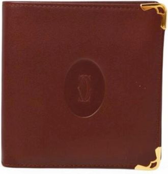 Cartier Pre-owned Wallets, male, Red, Size: ONE SIZE Pre-owned Vintage Bi-fold Wallet