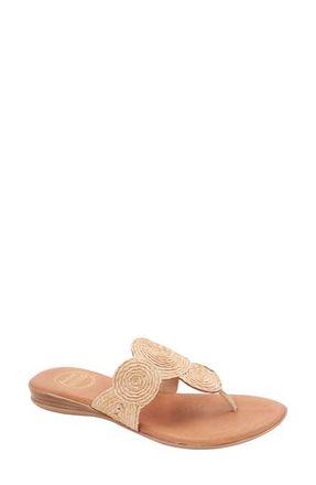 Andr&eacute; Assous Nikky Featherweights Flip Flop in Natural at Nordstrom, Size 10