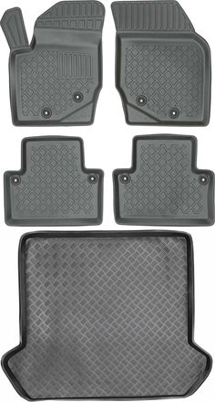 OEM Juego De Alfombrillas Para Coche Y Alfombrilla Para Maletero Para Volvo Xc90 I Suv De 2002 A 2014