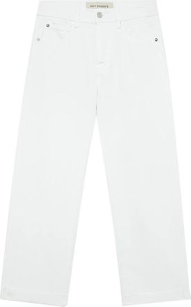 Roy Rogers Witte Boyfriend Jeans met Geborduurd Logo - Dames - Regular Fit Jeans - Wit - W29 - Katoen - Jeans