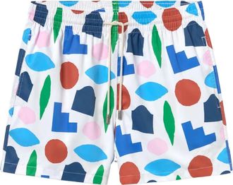 Arrels Barcelona Costume da bagno con stampa geometrica - Bianco