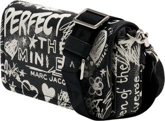 Marc Jacobs Womens The Mini Crossbody Bag Black Cowhide