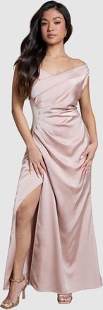 Coast Petite Bardot Maxi Dress in Mocha at Nordstrom, Size 10