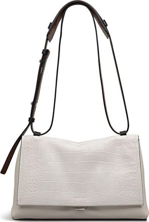 Radley London Mercer Street - Faux Croc Medium Flapover Shoulder Bag in Snow at Nordstrom