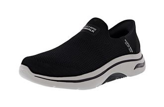 Skechers Mens Slip-Ins: Go Walk Arch Fit 2.0- Iconic Walking Shoes, Black/Grey, 6.5 UK