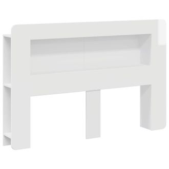 vidaXL Cabecero Con Armario Brillante Madera De Ingenier&iacute;a Vidaxl