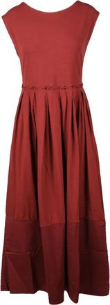 Alpha Studio Long Dress Cotton and Elastane - Red