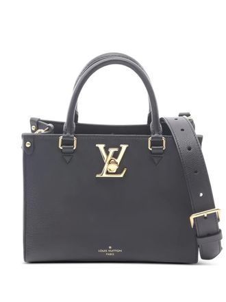 Louis Vuitton 2021s grained-leather tote bag - women - Grained Calf Leather - One Size - Black