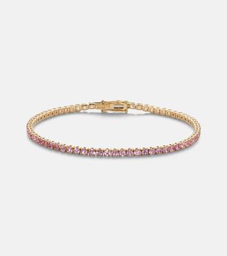 Shay Jewelry Mini 18kt gold (750/1000) tennis bracelet with sapphires