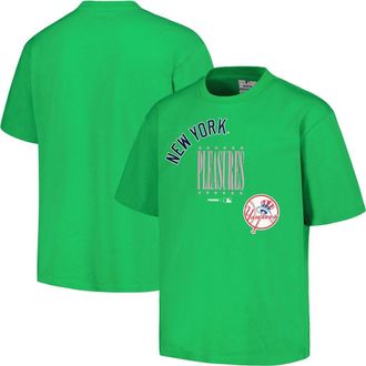 Pleasures Mens PLEASURES Green New York Yankees Repurpose T-Shirt at Nordstrom, Size Medium