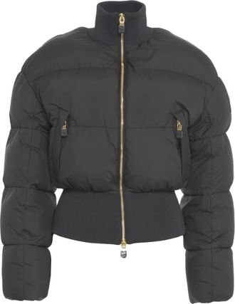 Elisabetta Franchi Dames, Jassen, Zwart, Maat: S Leer