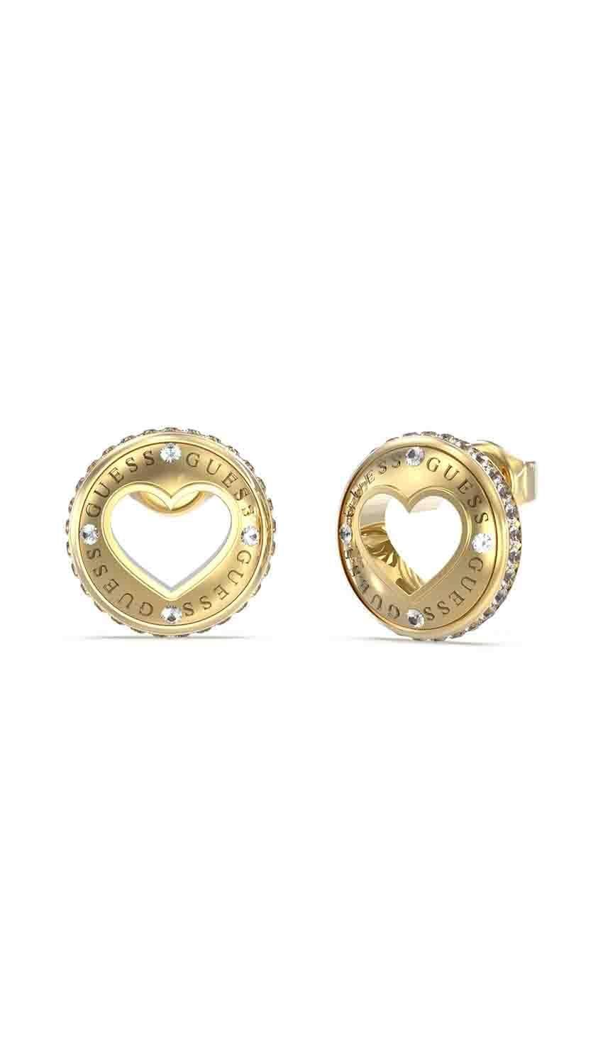 GUESS Schmuck Ohrringe JUBE03301JWRHT-U – Stylischer Modeschmuck Ohne Edelmetall
