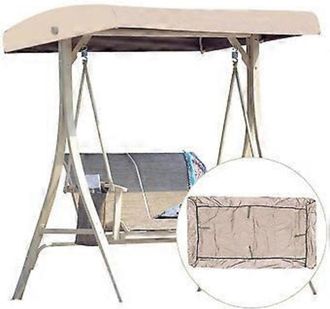 OEM Toit Pivotant De Rechange - Tissu Oxford 210d - Pour Fauteuil Pivotant 2 Places Et 3 Places - 191 X 120 Cm - Beige
