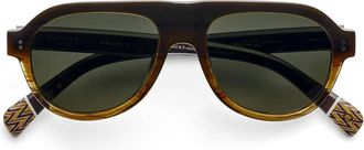 Etnia Barcelona Portbou Sun HVGR Mens Sunglasses Tortoiseshell Size 55