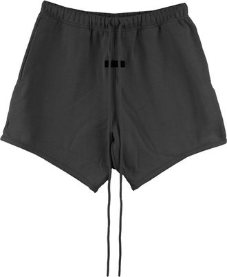 Fear of God logo-appliqué shorts - men - Cotton/Polyester - L - Black