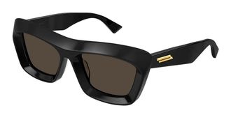 Bottega Veneta BV1283S 001 Womens Sunglasses Black Size 53