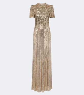 Jenny Packham Vestido de fiesta Kiku adornado