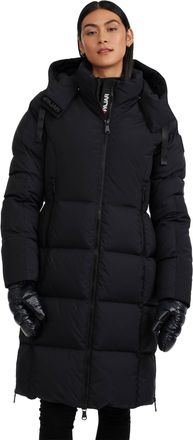 Pajar Womens Zaniah Mixed Media Quilted Puffer with Detachable Hood