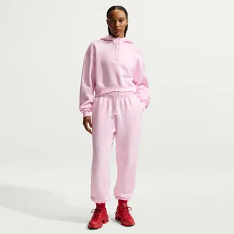 Nike Womens Nike Sportswear Phoenix Fleece High-Waisted Oversized Sweatpants in Pink | FZ5996-663