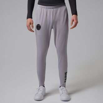 Nike Jordan Mens Paris Saint-Germain Strike Night Edition Jordan Dri-FIT Soccer Knit Pants in Grey | IO4835-079