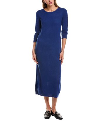 Alberta Ferretti Philosophy Bateau Neck Cashmere Midi Dress