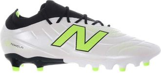 New Balance Tekela Academy voetbalschoenen voor heren, voor harde ondergrond (Wit, Groen)