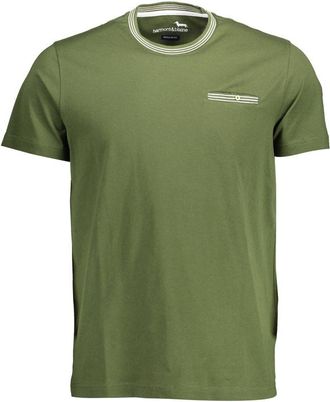 Harmont & Blaine Mens Short Sleeve Pocket Tshirt - Sage Green Cotton - Size X-Large