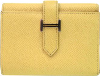 Hermès Yellow Epsom Leather Wallet (Tri-Fold) (Pre-Owned)