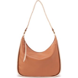 Hobo Large Mia Leather Crescent Hobo in Warm Cashew at Nordstrom