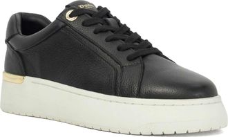 Dune London Womens Ladies Emeelia - Chunky Cupsole Cleated Trainers - Black Leather - Size UK 6