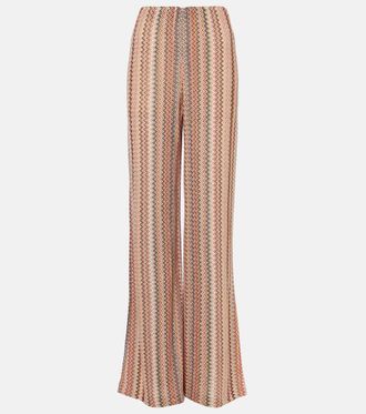 Missoni Zigzag cotton-blend wide-leg pants