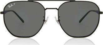 Ray-Ban RB3724D Asian Fit Polarized 002/81 Mens Sunglasses Black Size 59
